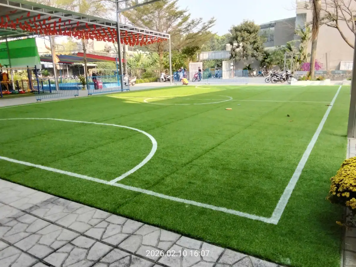 Sân bóng mini trường mầm non